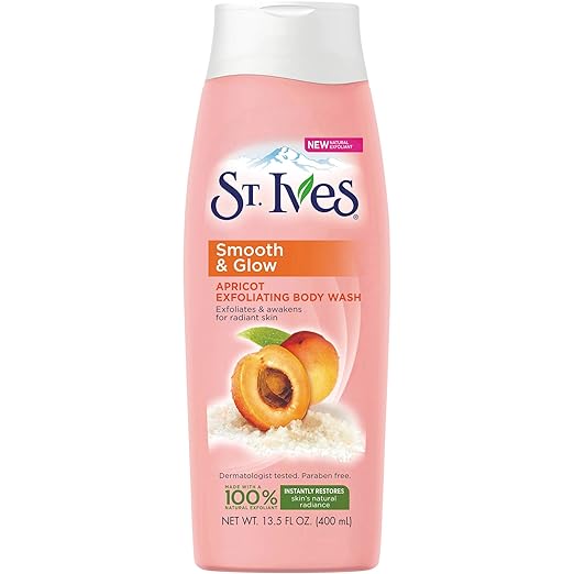 St. Ives Smooth & Glow Body Wash 400ml