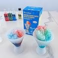 StrongBear Plastic Cups with Stands, Reusable Snow Cone Cups for Slushies, Shaved Ice Syrup or Juice - Clear 6 Count 6oz