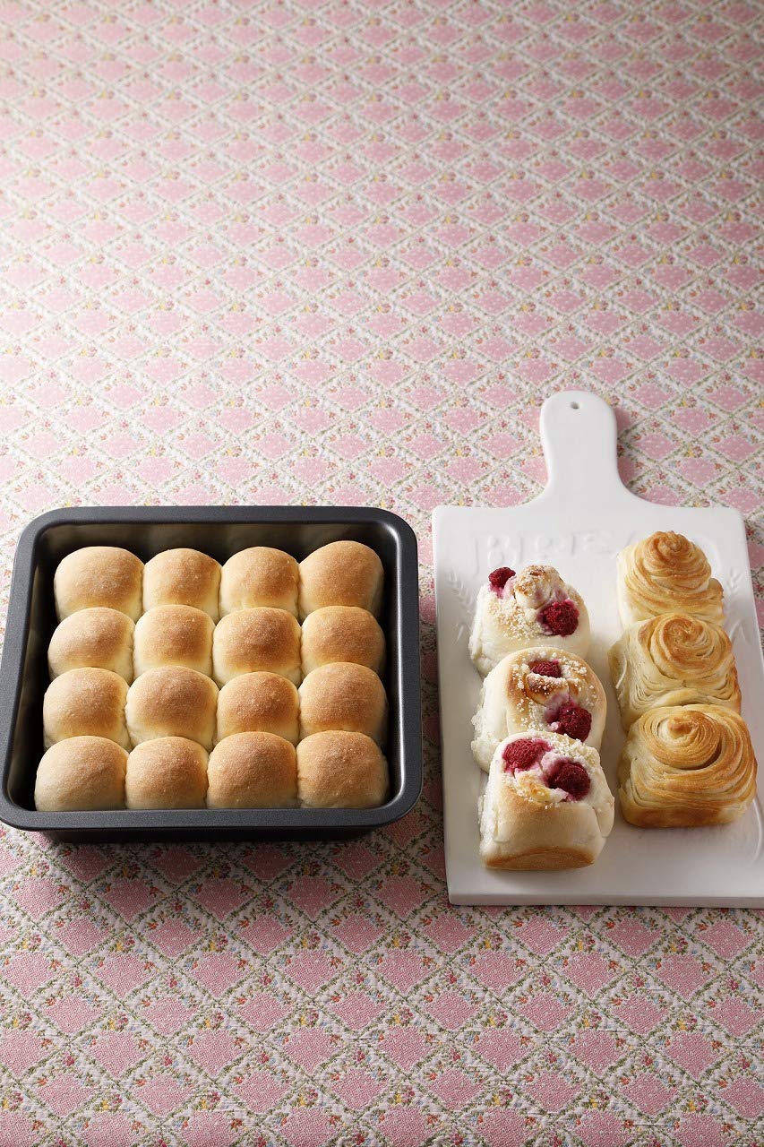 NEWスクエア型付き! 日本一簡単に家で焼ける 1時間でちぎりパンレシピ:4/12発売【ムック本付録】スクエア型のパン型