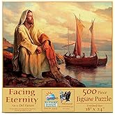 SUNSOUT INC - Facing Eternity - 500 pc Jigsaw Puzzle by Artist: Del Parson - Finished Size 18" x 24" - MPN# 44443