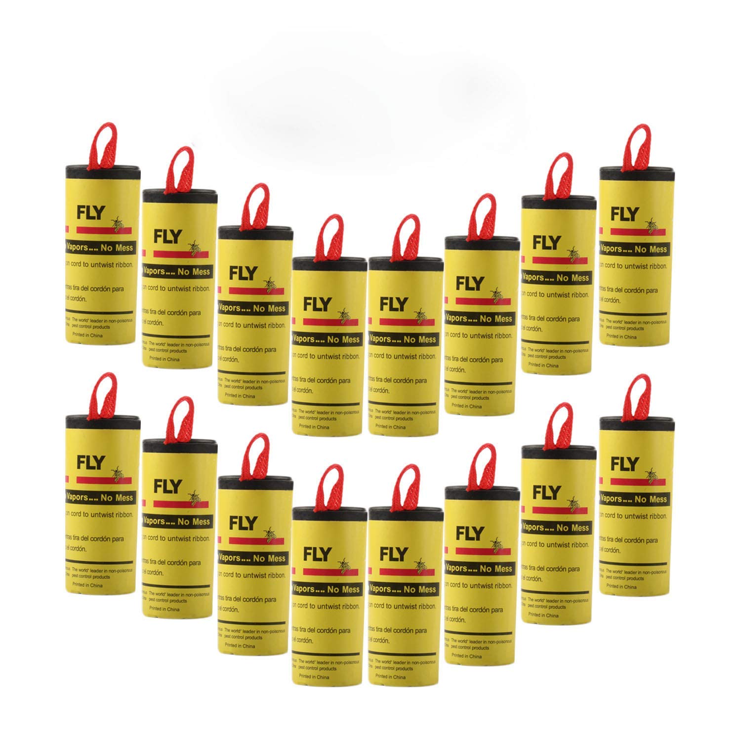 Ram® 20 x Pesticide Free Fly Paper, Sticky Fly Catchers Set for Indoor or Greenhouse