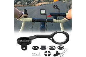 BIKOOCO Bike Computer Mount Out Front Cycling Computer Mount Compatible with Garmin,Wahoo,Bryton,Cateyer,Gopro Interface Sports Action Camera and Bike Light Mount for Cycling Lover