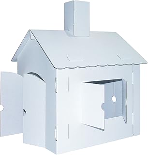 Brixii Haus Fur Kinder Zum Bemalen Und Bekleben Aus Pappkarton