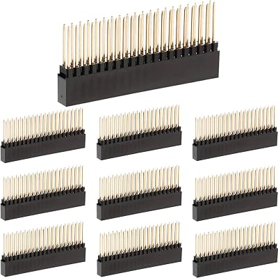 Youmile 10x 40 Pin Female Stacking Header 2x20 0.1" Pitch Tall for Raspberry Pi