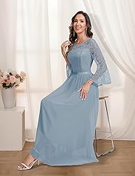 Wedtrend Women's Bridesmaid Dresses, 3/4 Flared