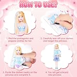 Vibbang Magnetic Princess Dress Up Doll Play Travel Toy for Girls Ages 3-12 view 5