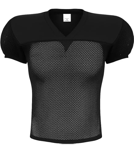 Markwort Adult Football Mesh Jersey (Black, Small/Medium), Jerseys