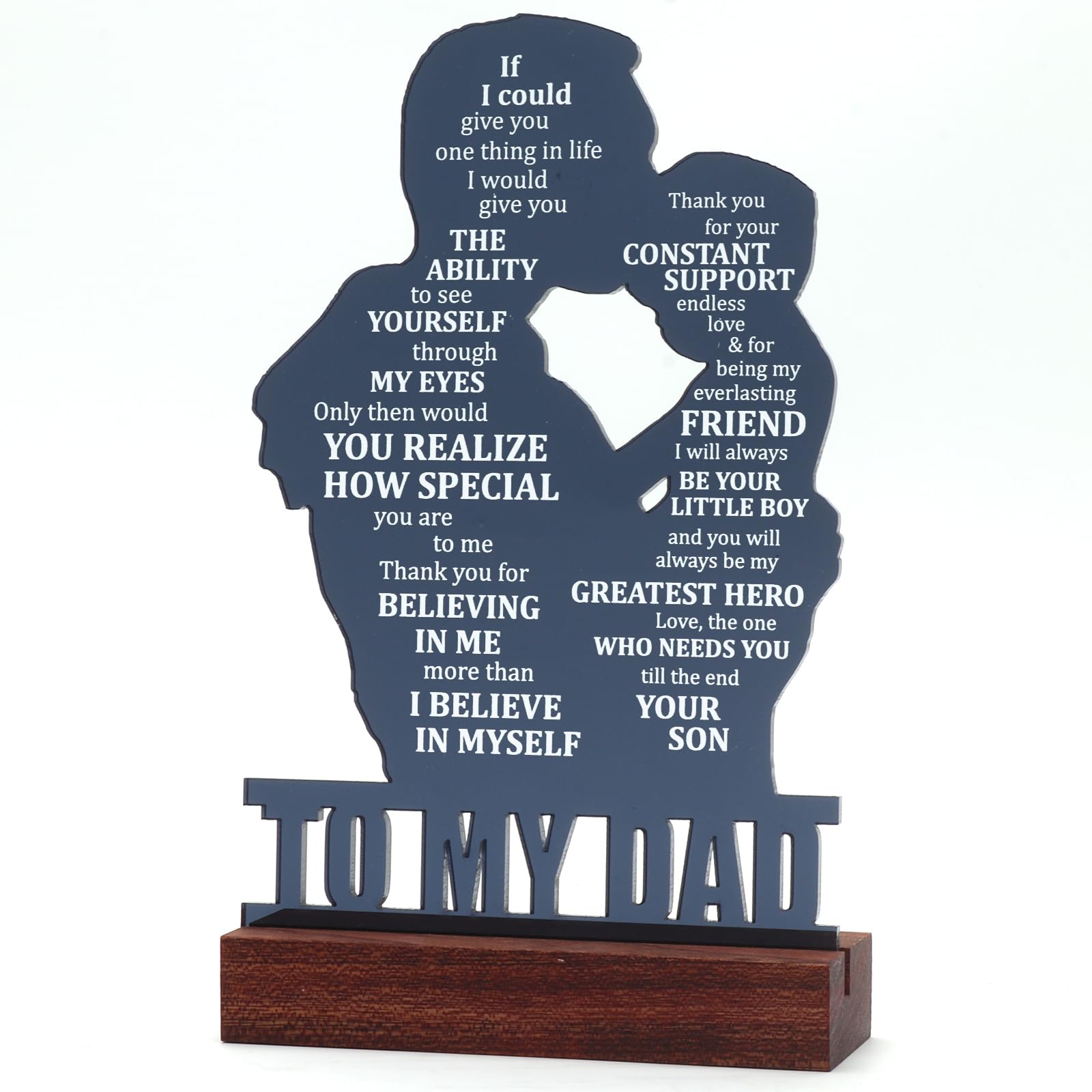 Christmas Gift for Dad Father, Dad Gifts for Fathers Day from Son, Birthday Gifts for Dad from Son, Fathers Day Sign Gifts for Dad from Son, Valentines Day Gift for Dad