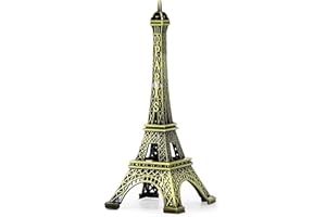 uxcell Eiffel Tower Statue Decor Mini Metal Eiffel Tower Model Figurine for Souvenirs, Cake Table Decor, Gifts, Party, Home Decoration(10cm/4 inch)