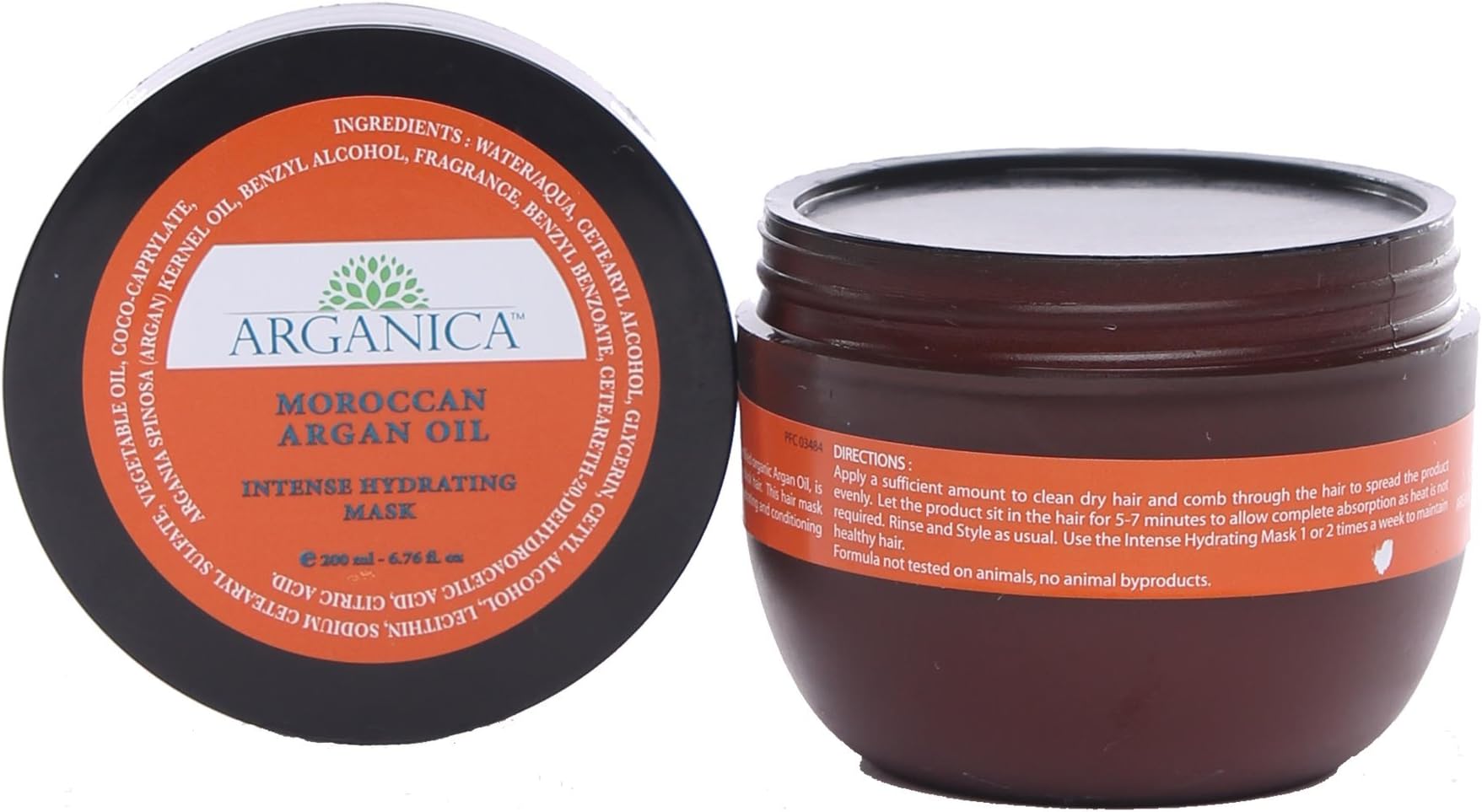 All Natural Moroccan Argan Oil Intense Hydrating Mask (6.76 fl. oz.) - Argan Oil Intense Hydrating Mask for Soft Hair, Smooth Hair - Chemical-Free