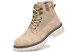 COTTIMO Work Hiking Snow Boots for Women - Waterproof Winter Ankle Shoes Non Slip Fashion Lightweight Casual Cute Fur Warm Booties