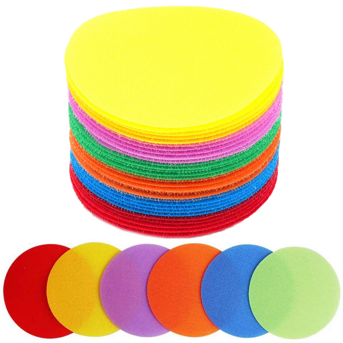AyeVision 30Pcs Round Carpet Marker Sit Dot For Classroom Sport Easy Teach Tool Game