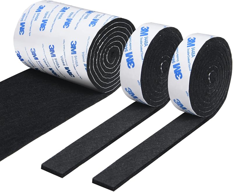 Vicloon Furniture Pad 3 Rolls Floor Protectors Felt Pads Tailorable 120x10x0.5cm