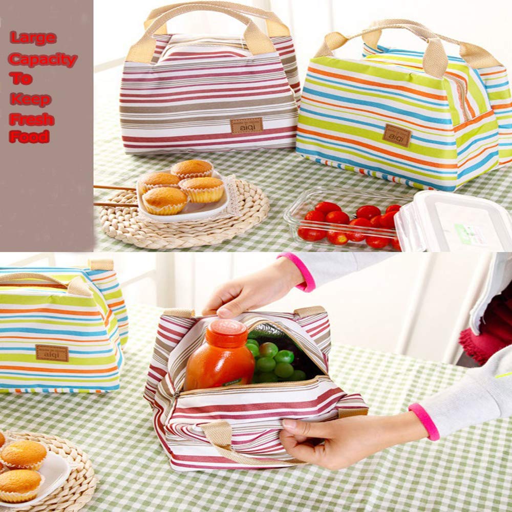 OENEW Lunch Bag for Men Women,Durable Insulated Lunch Bag to Keep Fresh Food for Work/School/Picnic/Beach (Grey)