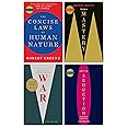 By Robert Greene 4 Book collection set: Concise Laws of Human Nature, The Concise Mastery, The Concise 33 Strategies of War & Concise Art of Seduction