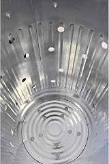 Srendi Extra Large 110L Galvanised Garden Incinerator with Chimney Lid view 5