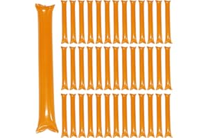 KMITMUK 40Pcs Thunder Sticks Bam Bam Cheering Sticks, Thicken Plastic Noise Makers Boom Sticks Spirit Sticks Cheerleading Stick Inflatable Clapper for Sporting Events Dance