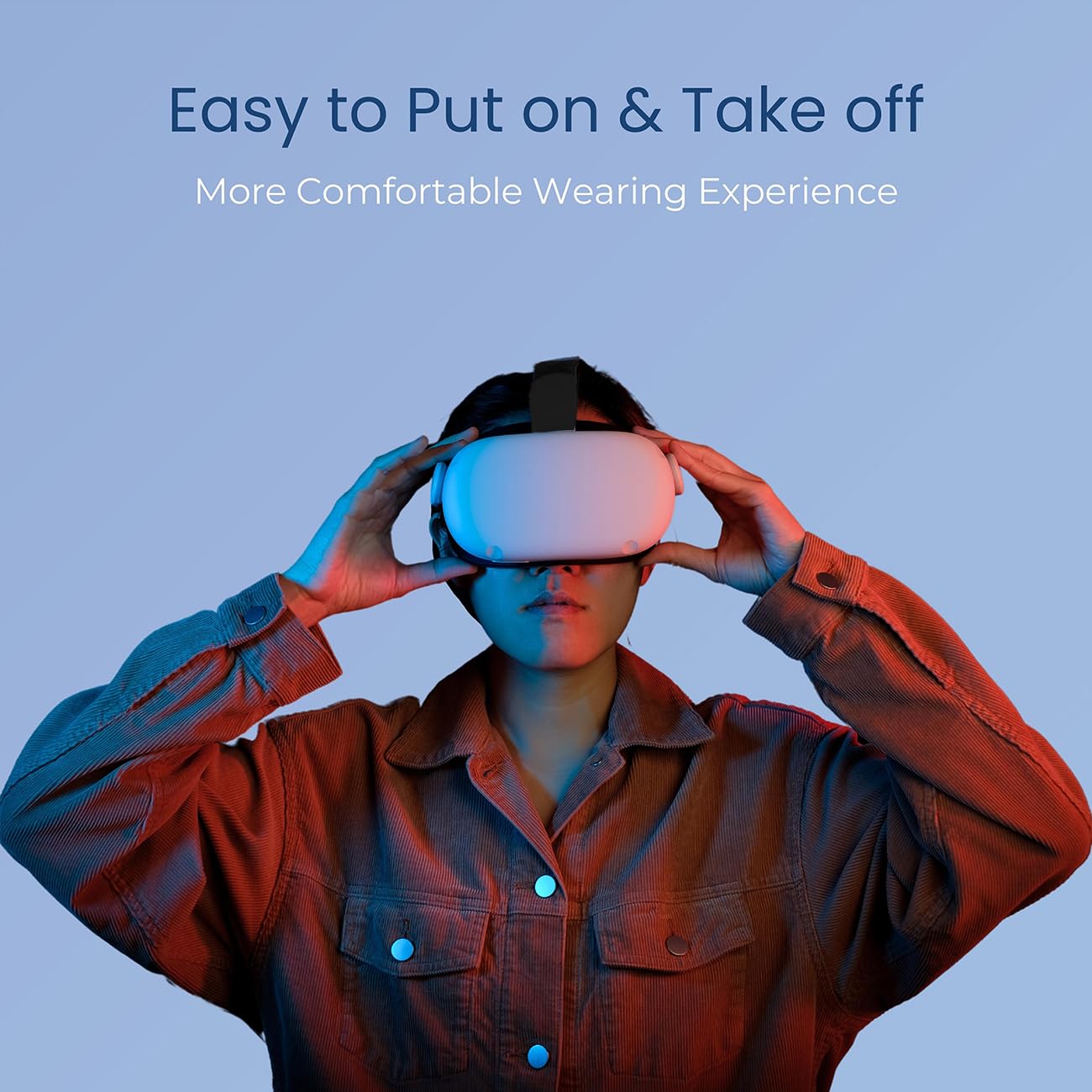 Elite Strap with Battery for Oculus Quest 2, 8000mAh Extend 7hrs Playtime,Fast Charging VR Power,Counter Balance&Adjustable Head Strap for Enhanced Support and Comfort in VR