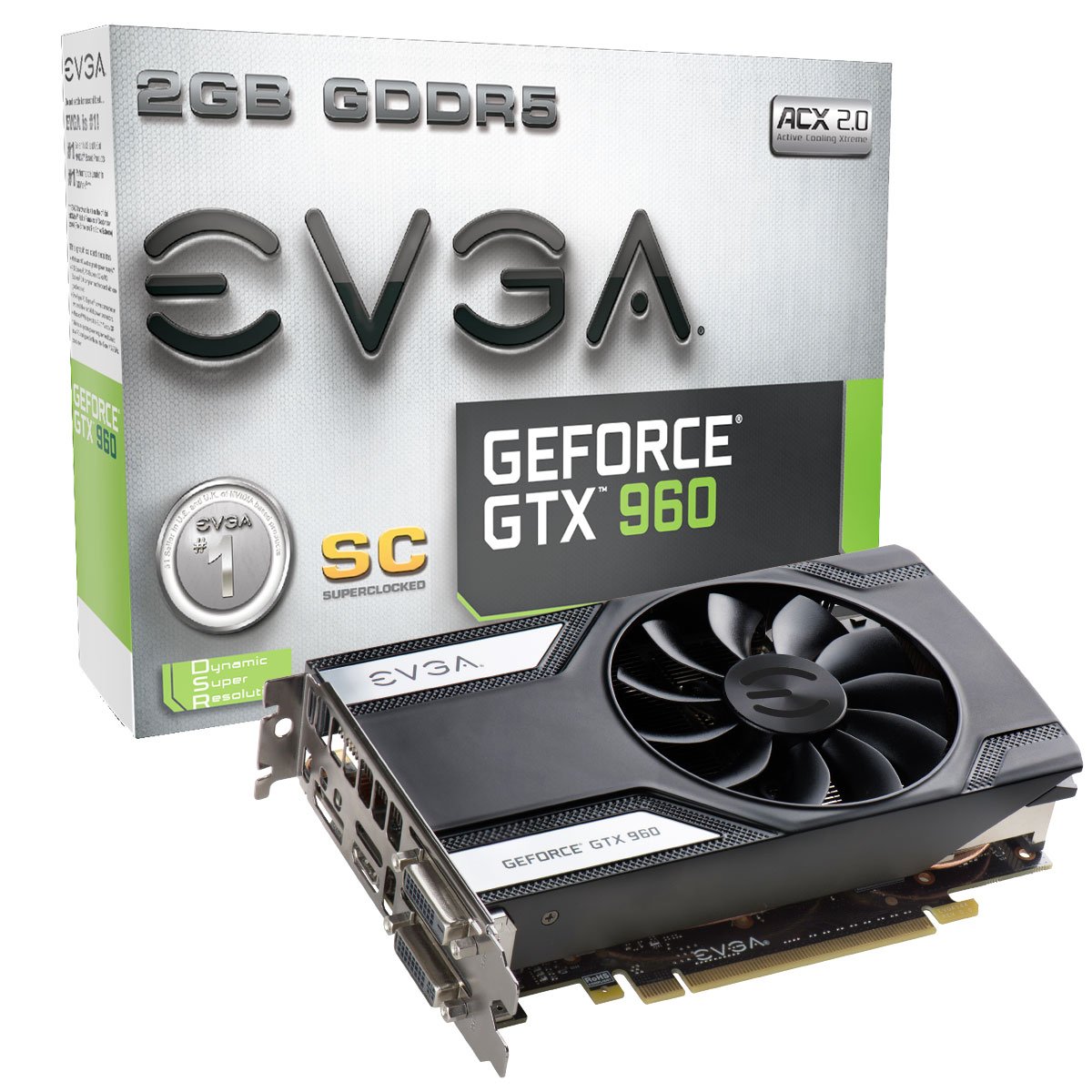 Evga Geforce Gtx 960 Superclocked Gaming Acx 2 0 2gb Gddr5 128bit Pci E 3 0 16x Graphic Card 02g P4 2962 Kr Buy Online In Bermuda At Bermuda Desertcart Com Productid