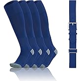 QBK 2-16Y Toddler Baseball Socks And Belt Youth Softball Tee Ball Combo Set for Boy Girl (2 Pairs of Socks & 1 Belt)