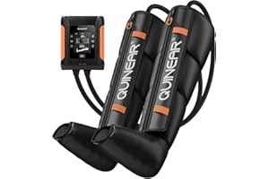 QUINEAR Professional Leg Recovery System, Cordless Air Compression Boots with Sequential Compression, Leg and Foot Massager, Fast Recovery Therapy for Athletes, FSA HSA Eligible (Large)