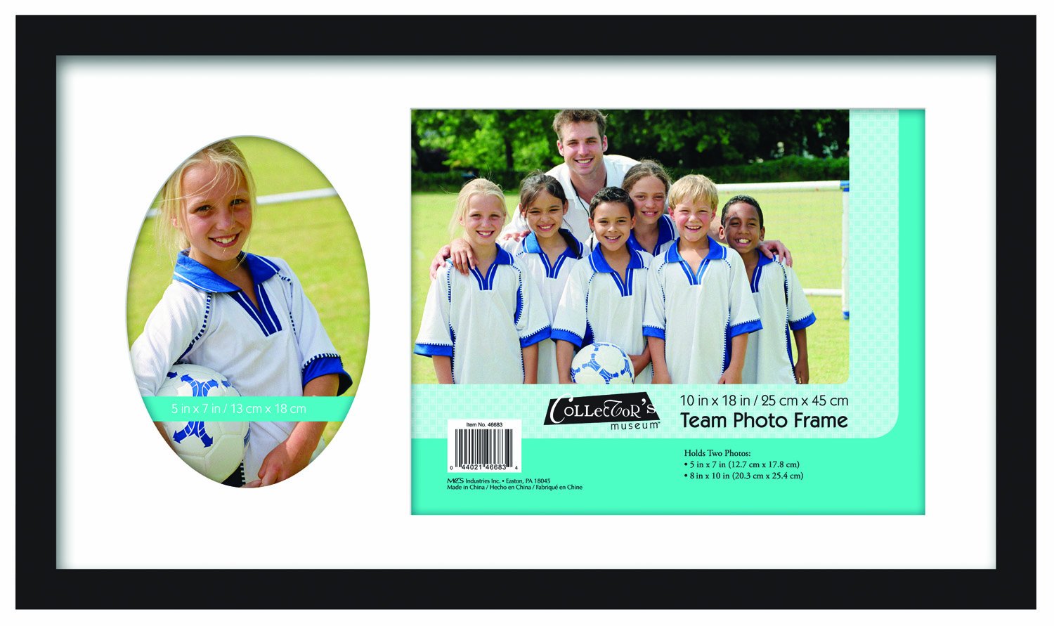 MCS 8x10 Inch and 5x7 Inch Team Frame with 2 Photo Openings, Black (46683) eBay