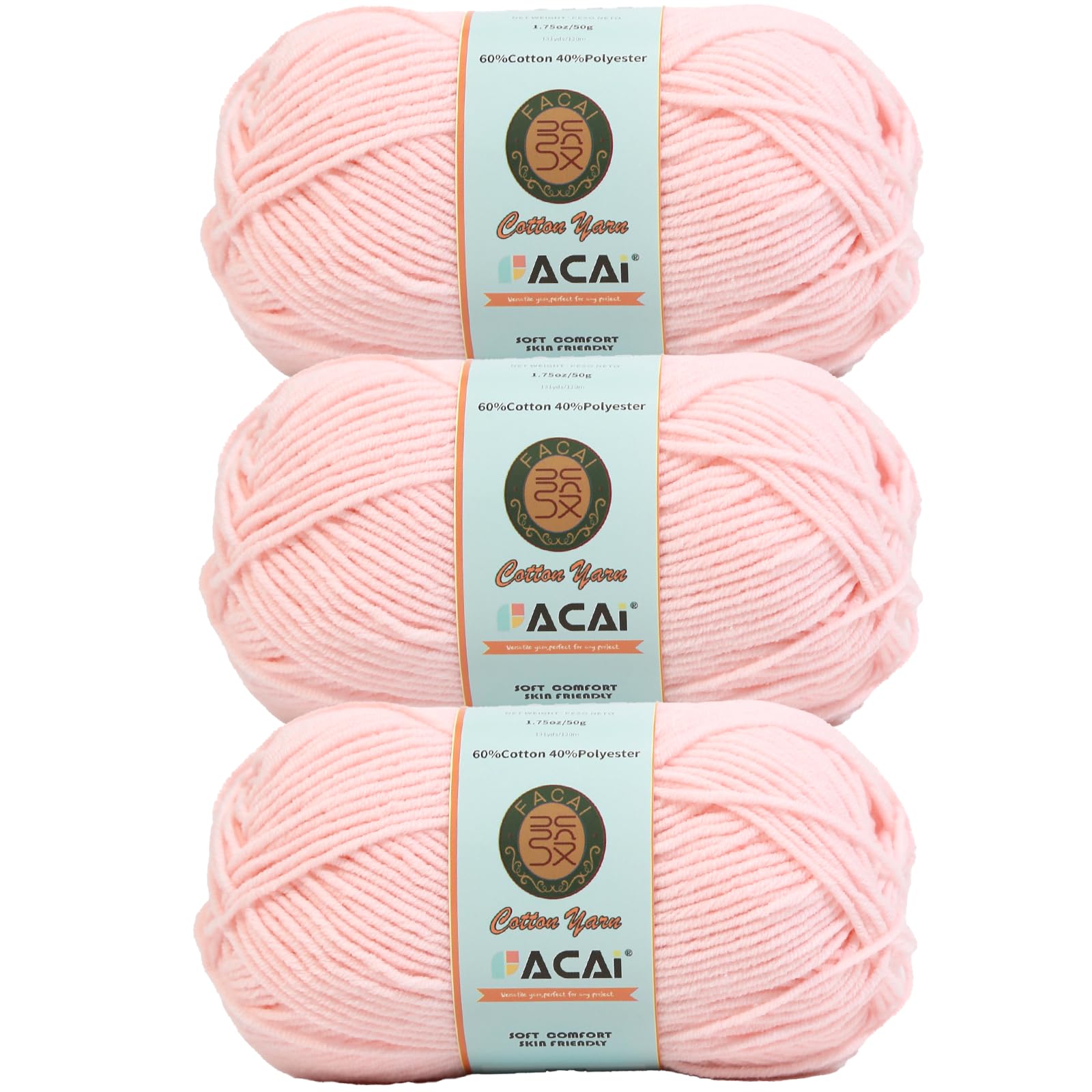 Photo 1 of ?Soft & Durable Cotton Yarn? Four Ply Mercerized for Knitting & Crochet | Eco-Friendly, Hypoallergenic, Machine Washable | Ideal for Apparel, Accessories, Baby Clothes & Complex Craft Projects