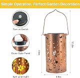 TickTime Hummingbird Solar Lantern Outdoor Garden Copper Dragonfly 7.1in view 6
