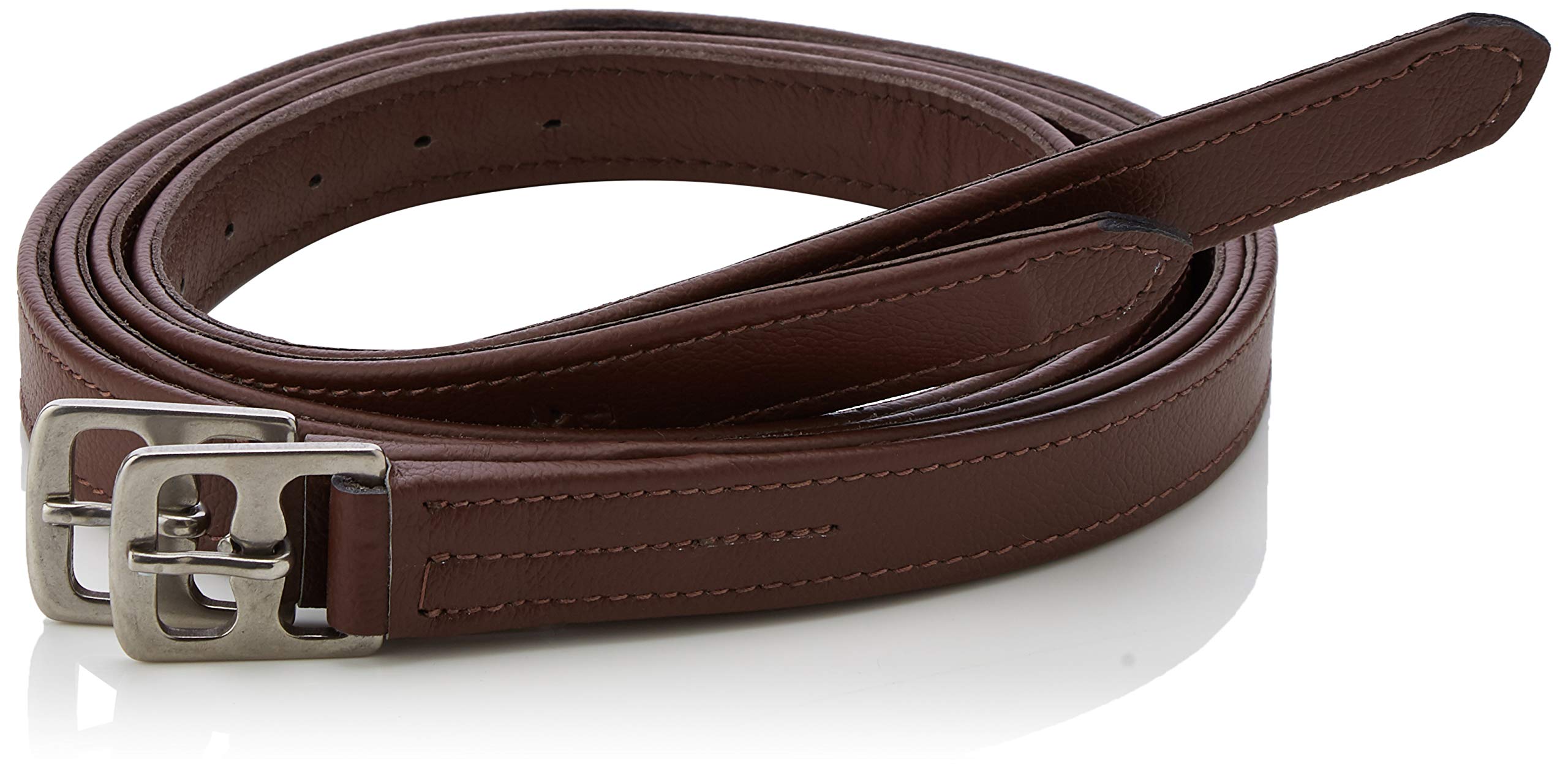 Cwell Equine Softy English Stirrup Leathers Riding Showing Brown (56 Inches)