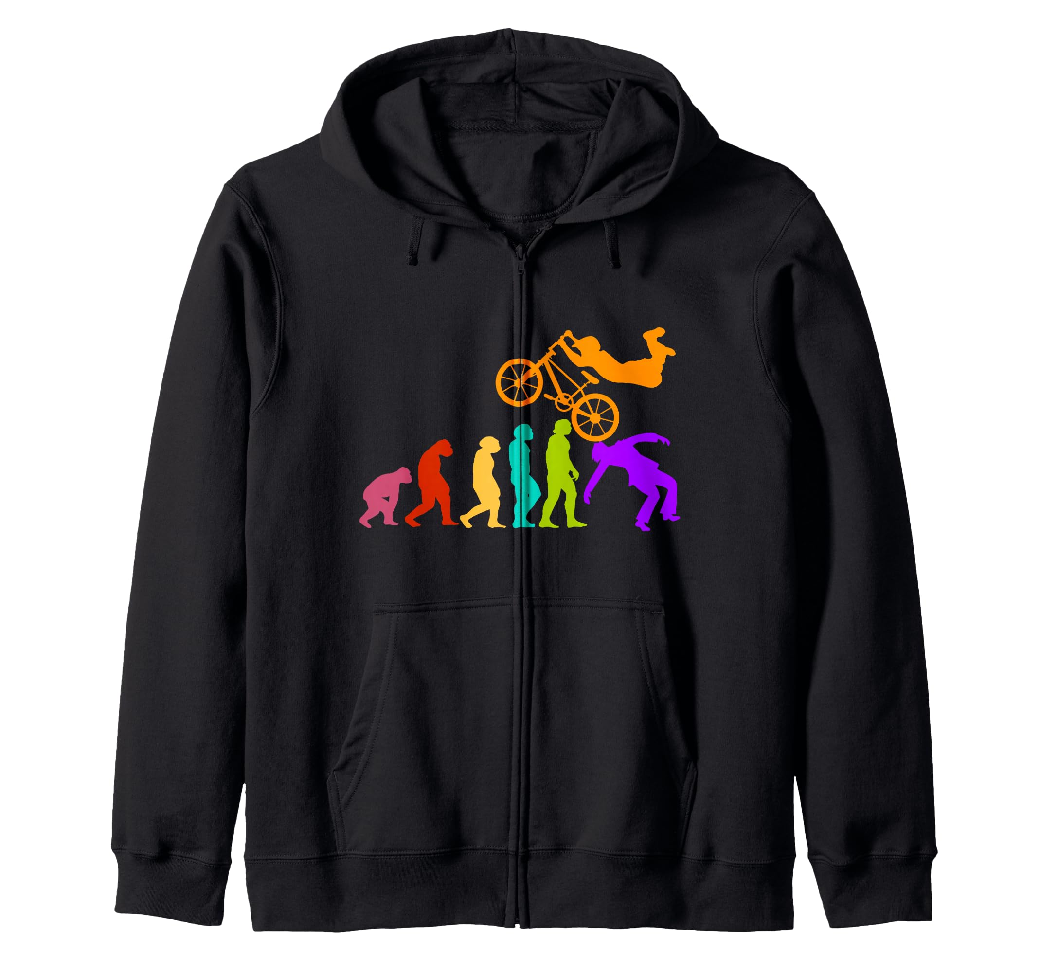 BMX Bike cyclist BMX Bicycles cycling biking race BMX Zip Hoodie