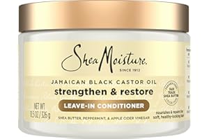 SheaMoisture Jamaican Black Castor Oil, Strengthen & Restore Leave-In Conditioner, 11.5 fl oz (340 ml)