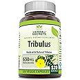 Herbal Secrets Tribulus 630 Mg 120 Veggie Capsules Supplement | Non-GMO | Gluten Free | Made in USA