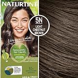 Naturtint 5N Light Chestnut Brown Hair Dye 155ml Permanent Color with Quinoa view 2