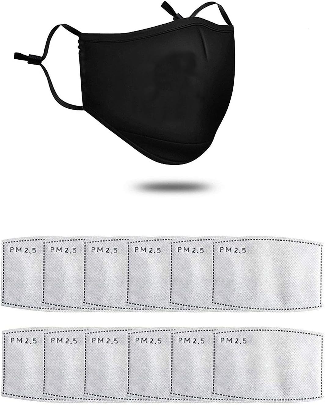 PM2.5 Mask โ 100% Cotton, Washable, Reusable Cloth Masks โ Protection from Dust, Pollen, Pet Dander, Other Airborne Irritantsโฆ (05-1+12pcs)