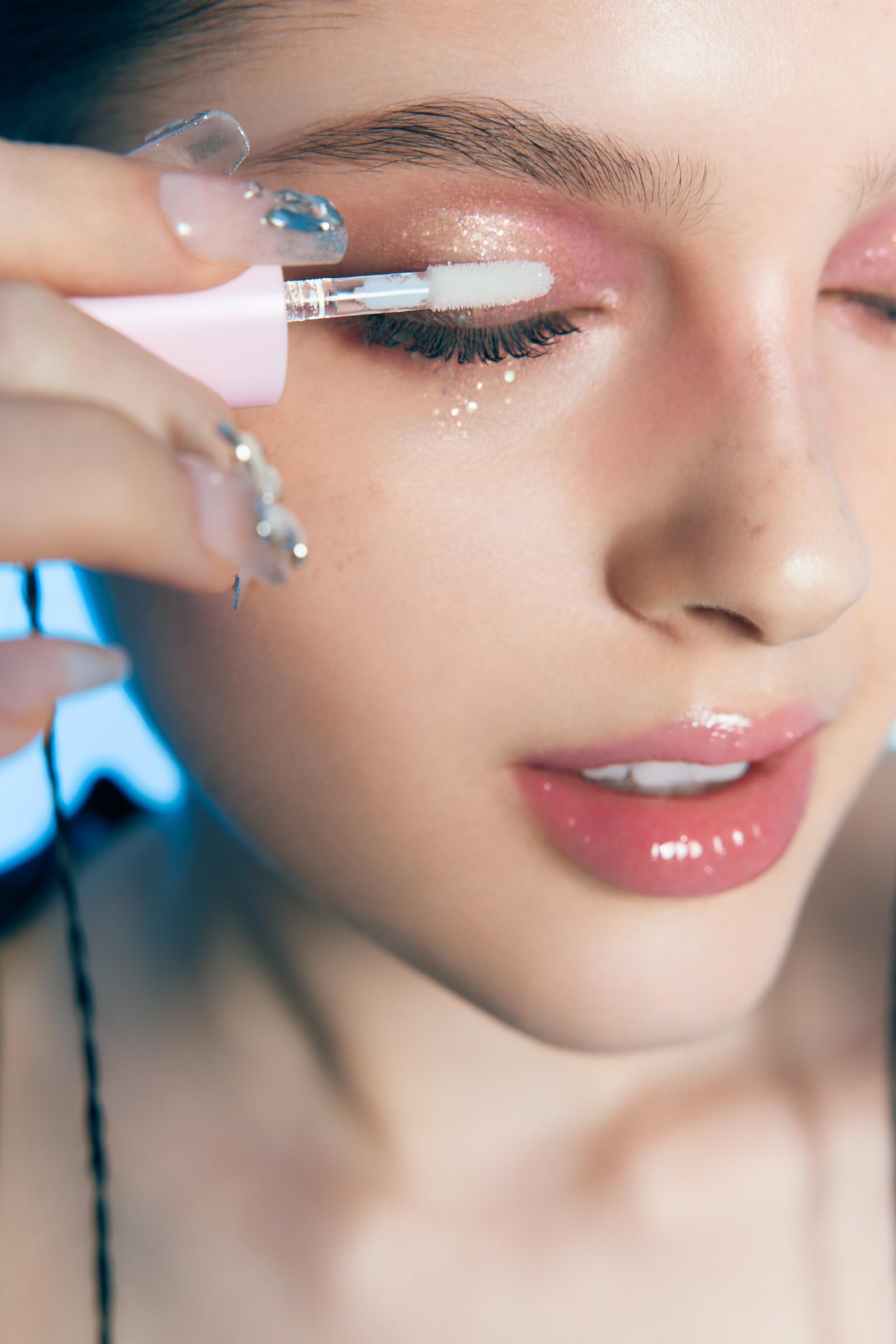 COLORGRAM Milk Bling Shadow 07 Fairylike (23) | Pigmented Glistening Liquid Glitter Eyeshadow, Long-lasting Shimmer to Matte, Infused with different sized Glittery Pearls