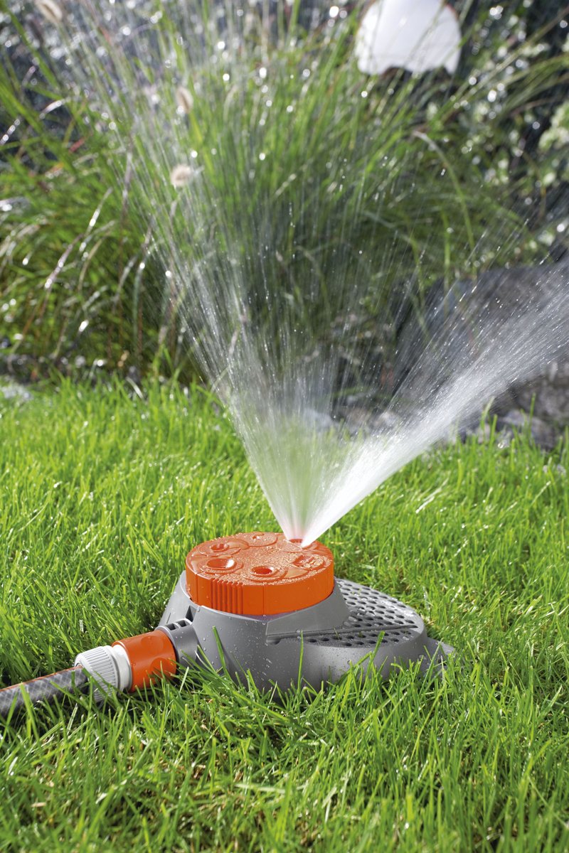 Arroseur Circulaire Gardena Comfort Vario 225m² - Réglage Sectoriel 90-360°, Filtre Amovible