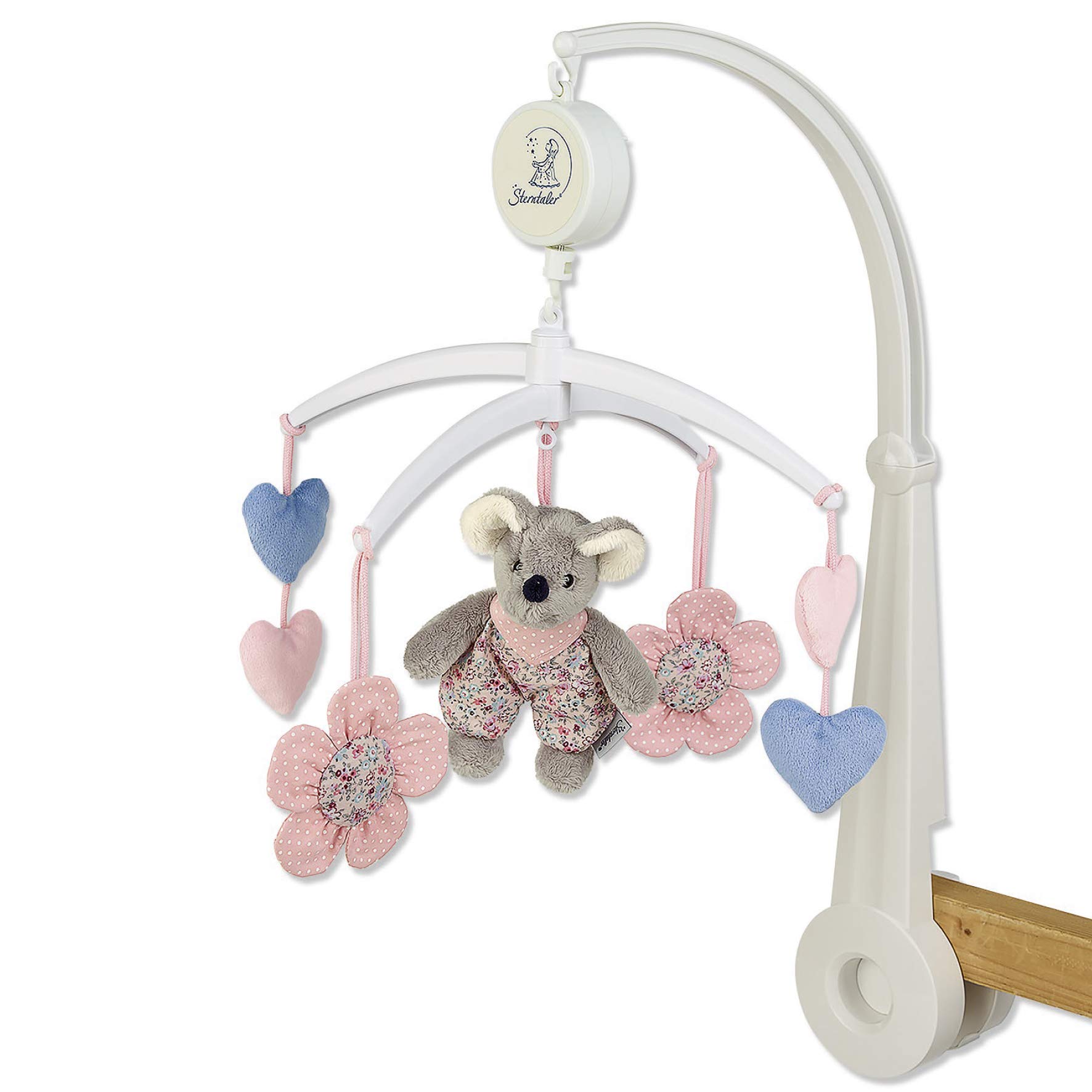 Sterntaler Mobile Duck Edda, rods, Toy, Mobile Figures, Ages for Babies from Birth, Colourful