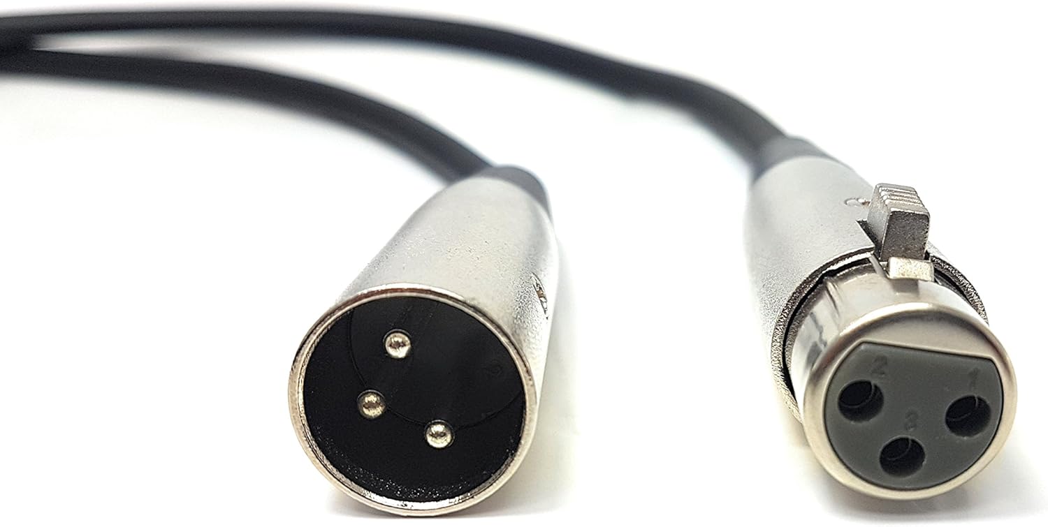MainCore 3m Long XLR Male To XLR Female Socket Microphone, Instrumental Cable Lead Compatible With Amplifiers, Mixer - Image 3