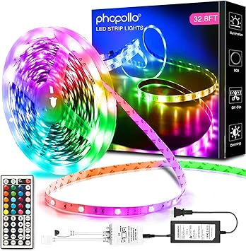 amazon com phopollo led luces 32 8ft