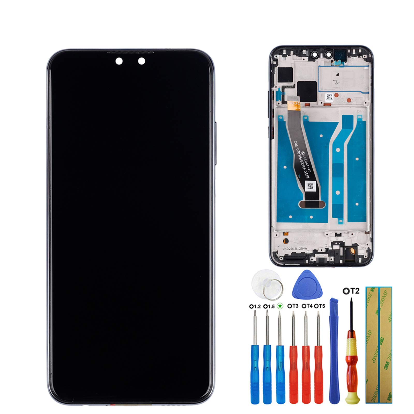 E-yiiviil New Display Compatible with Huawei Y9 2019 JKM-LX1 LX2 LX3 TL00/Enjoy 9 Plus 6.5 Inch LCD Touch Screen Display Assembly with Tools