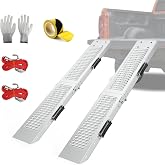 Evcitn Truck Ramps 75" 1500 LBS 2 Pack, Extra Heavy Duty Loading Ramps for Lawn Mower, Portabe Non Slip Motorcycle Ramps for Pickup Trucks, ATV, Dirt Bikes, UTV