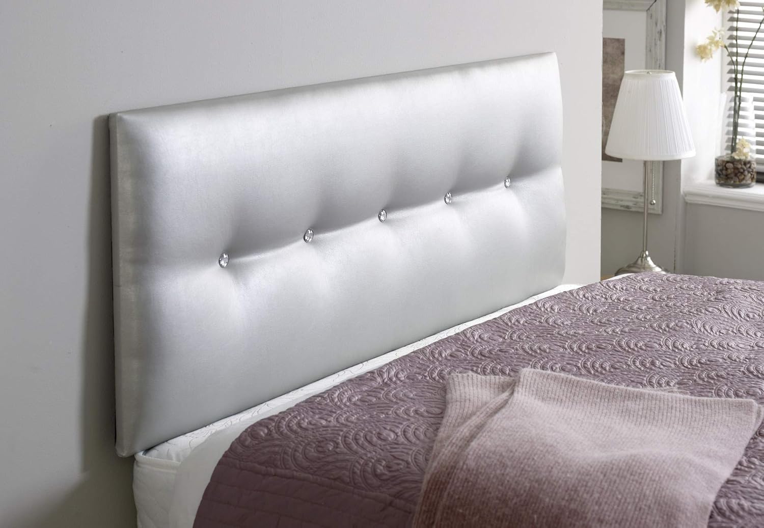 A Cabecero de Cama de Piel sintética Disponible en 2 pies, 6, 3 pies, 4