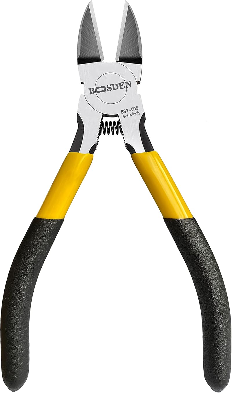 BOOSDEN 5" Flush Cutter Dikes Wire Clippers for Jewelry Crafting Electrical