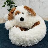 The Magic Toy Shop Cream Dog Door Draft Excluder Cushion view 6