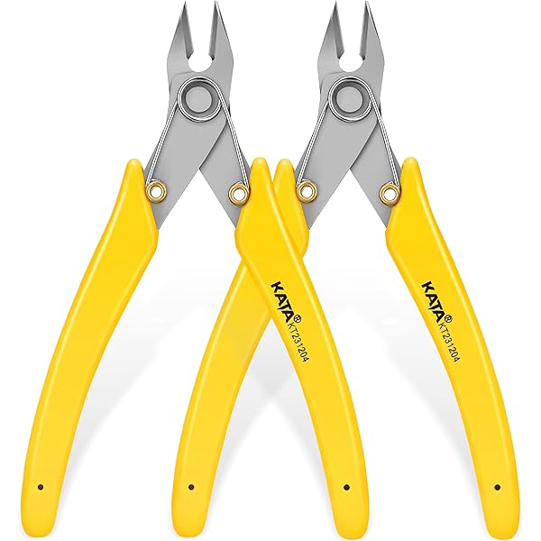 Red Side Cutting Nippers - Precision Diagonal Pliers For Electronics, Jewelry Making & Craft Wire Cutting
