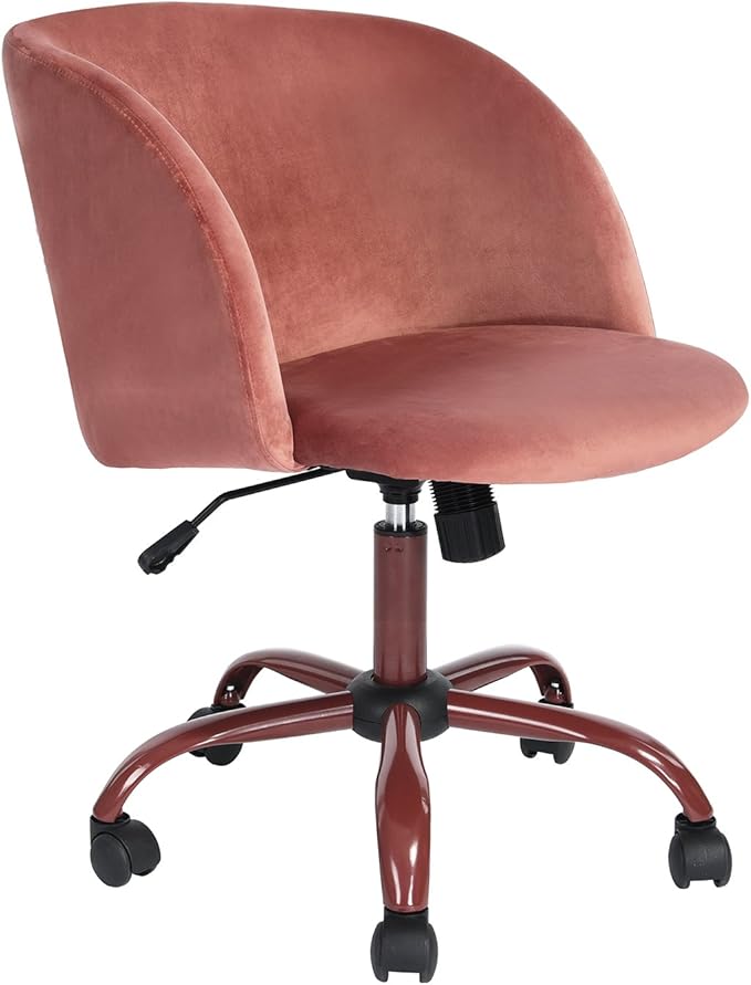 Homylin Office Chair Mid Back Velvet Ergonomic Swivel