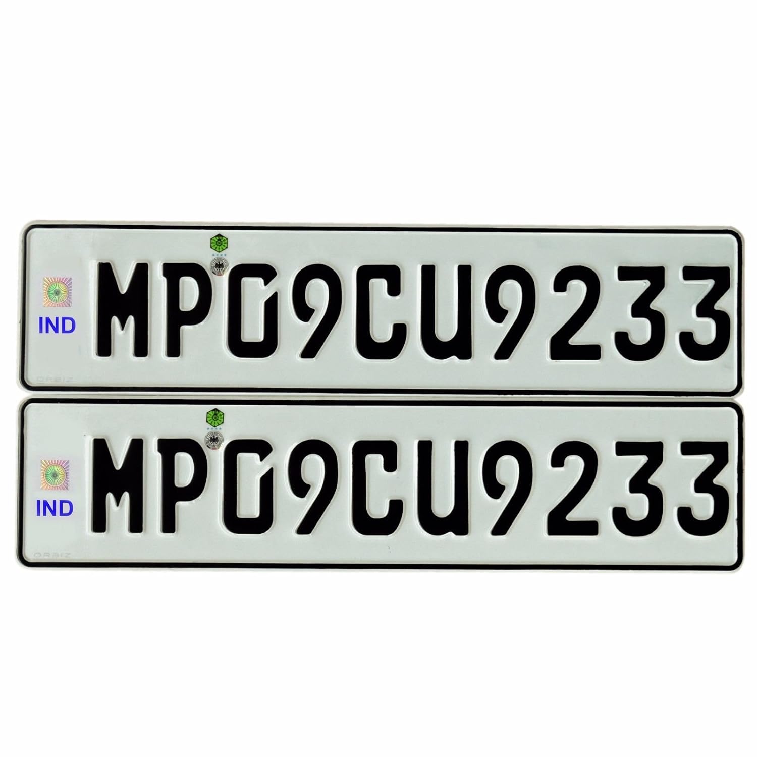 SHOPEWELL Aluminium Car Embossed Number Plate Amazon.in Home & Kitchen