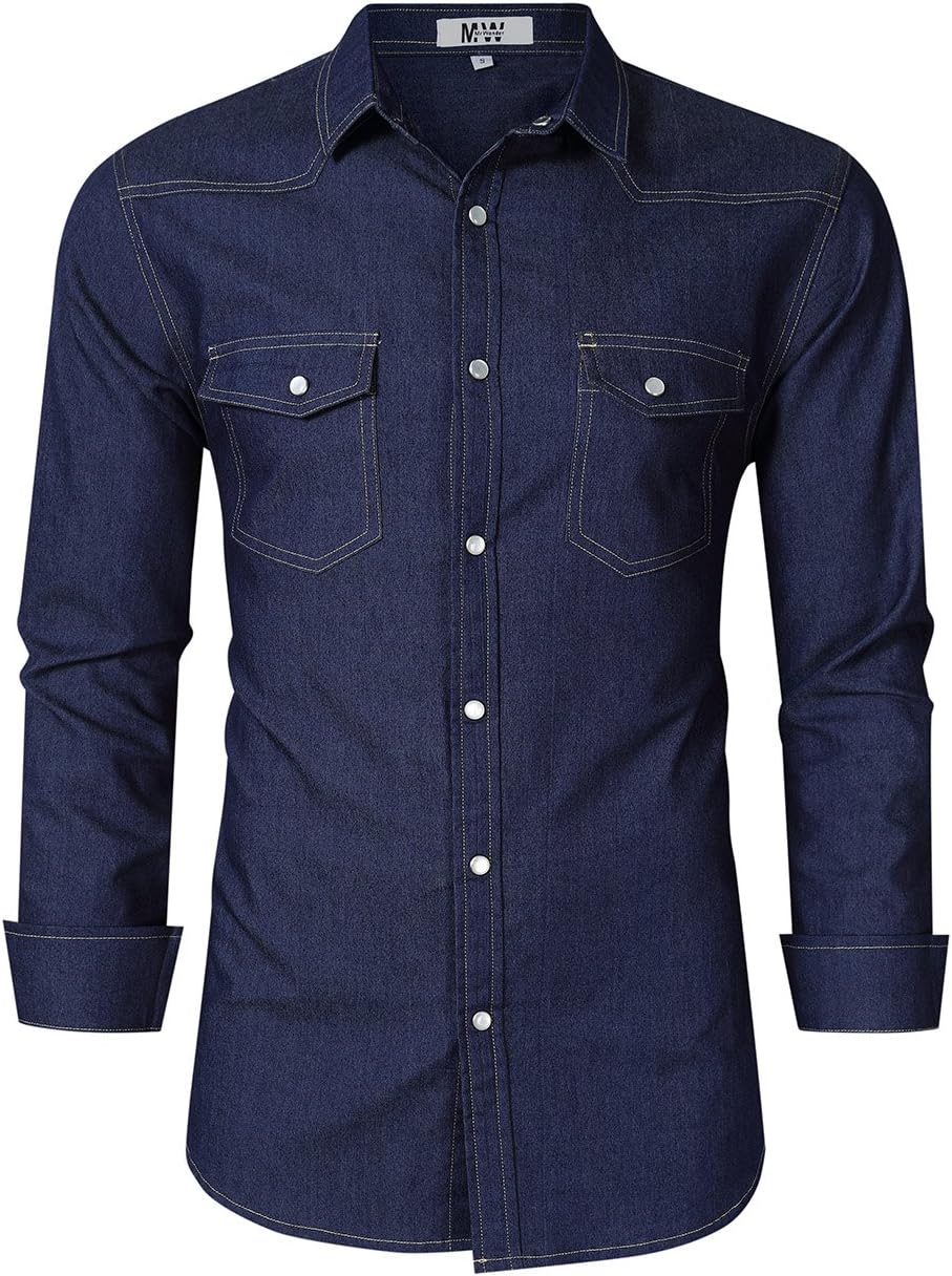 Mens Dress Shirts Regular Fit Long Sleeve Men Shirt Oxford Shirt