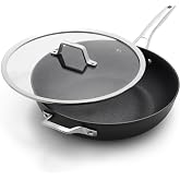 Calphalon Premier Space-Saving Nonstick Cookware Set, 13-inch, Stackable, Hard-Anodized Aluminum