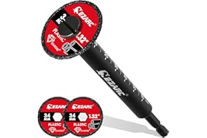 EZARC Inside Pipe Cutter for PVC Pipe, Pipe Cutter with 2 Replaceable Diamond Grit Blades, 2-1/2" Scale 1/4" Hex Shank, Adjus